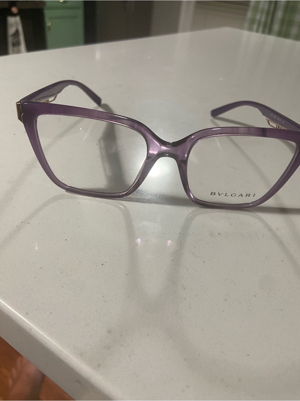 Bulgari Lavender Cat-Eye Women's Optical Glasses New without tags